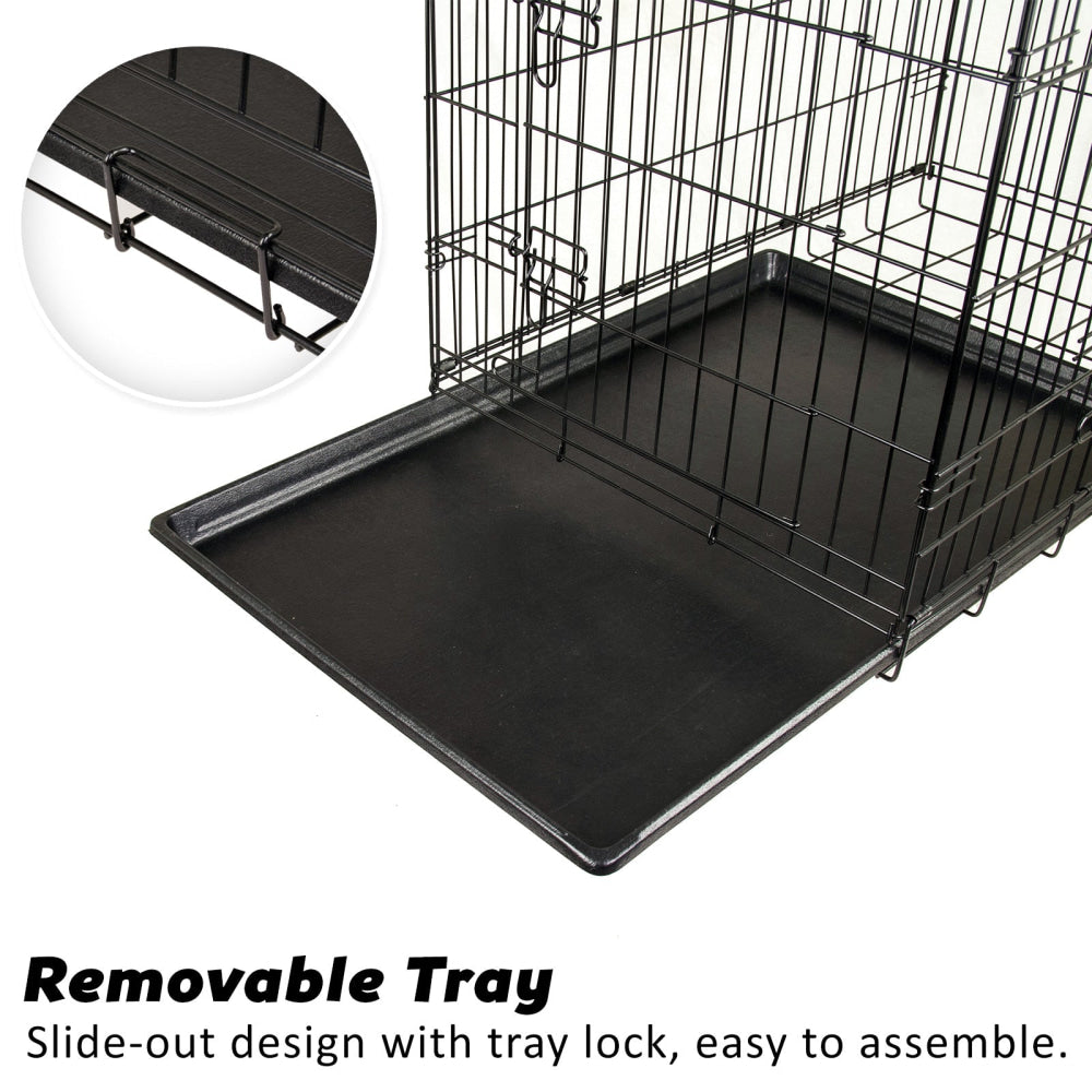 Paw Mate Wire Dog Cage Foldable Crate Kennel 36in withTray + Cushion Mat Combo Cares Fast shipping On sale