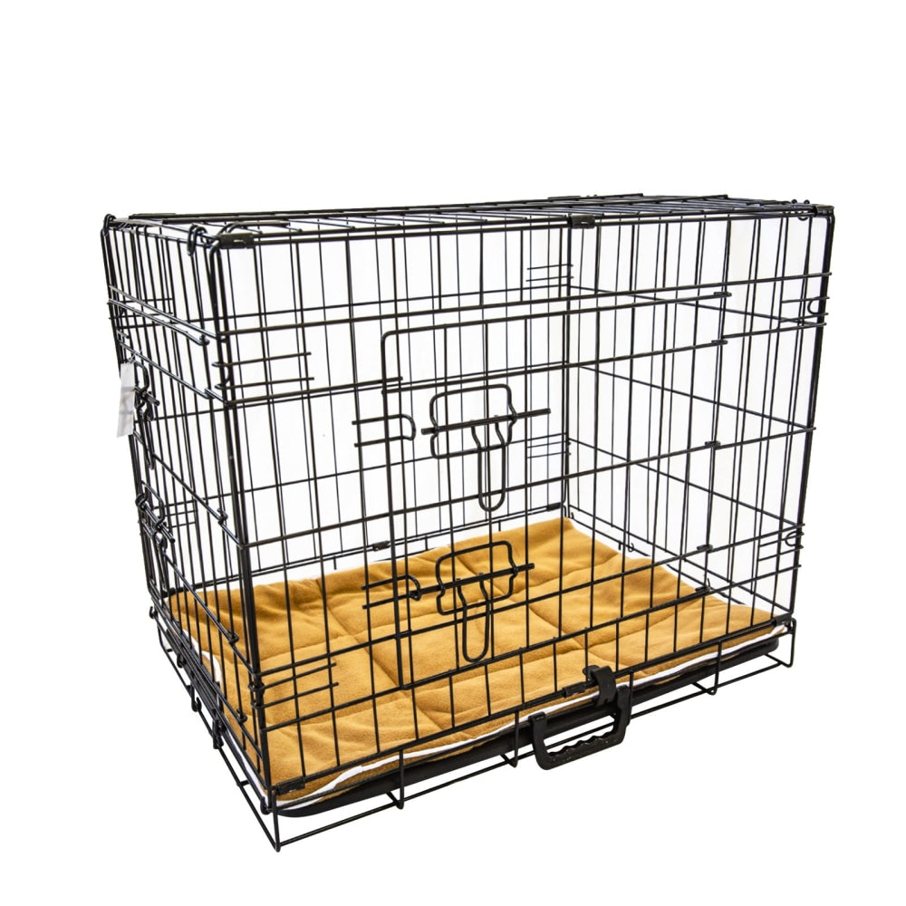 Paw Mate Wire Dog Cage Foldable Crate Kennel 42in with Tray + Cushion Mat Combo Cares Fast shipping On sale