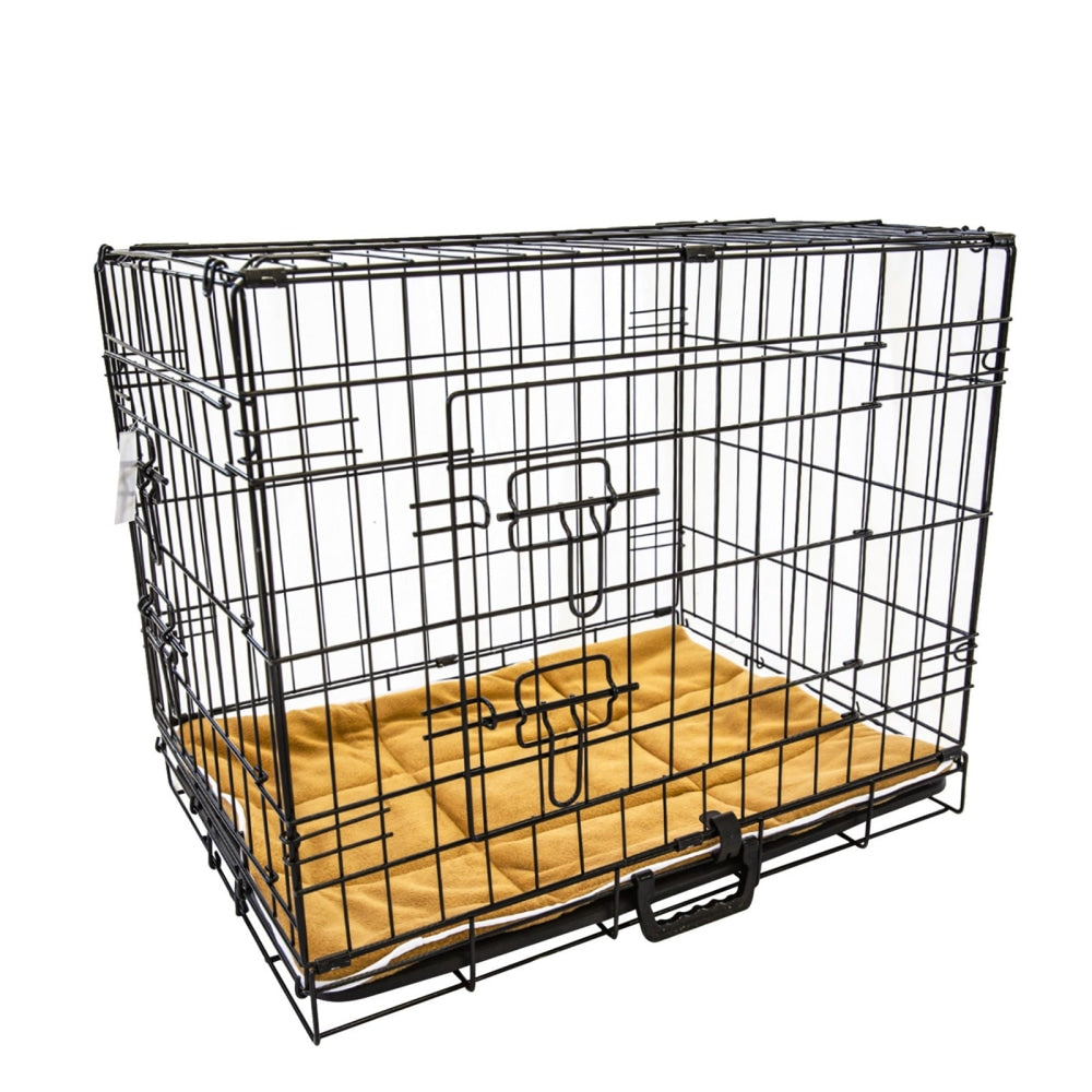 Paw Mate Wire Dog Cage Foldable Crate Kennel 48in with Tray + Cushion Mat Combo Cares Fast shipping On sale