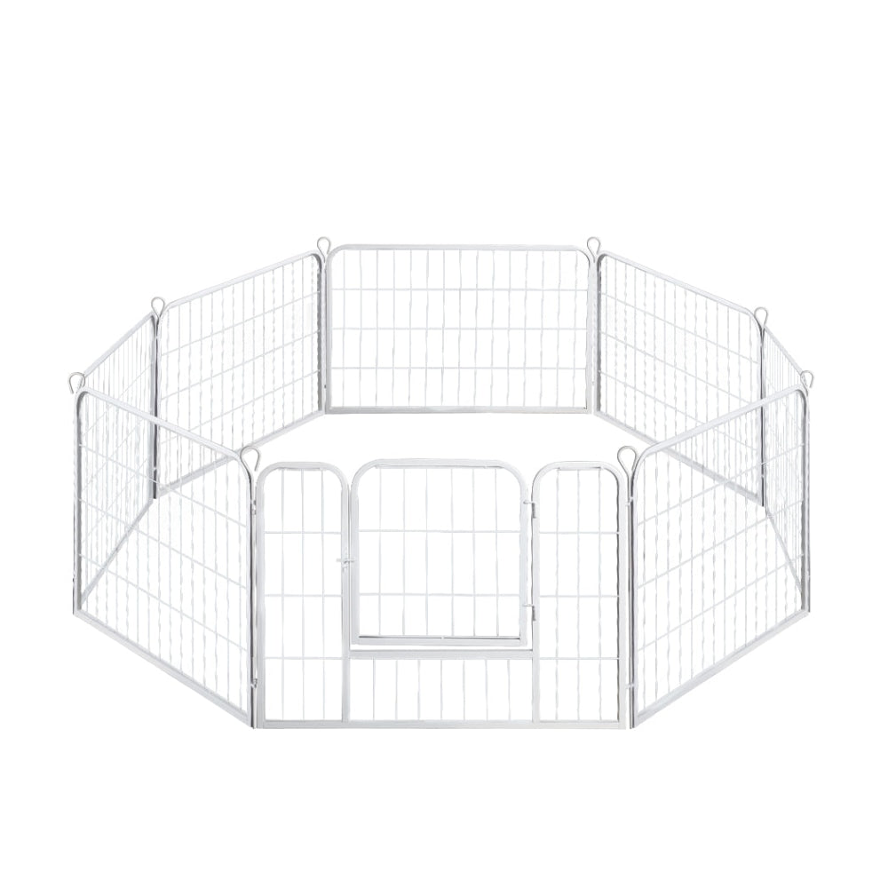 PaWz 8 Panel 24’’ Pet Dog Playpen Puppy Exercise Cage Enclosure Fence Metal Cares Fast shipping On sale