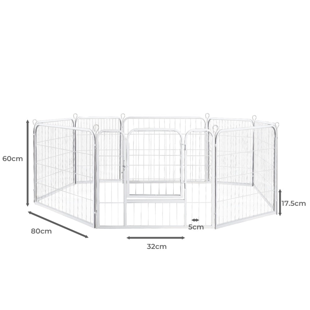 PaWz 8 Panel 24’’ Pet Dog Playpen Puppy Exercise Cage Enclosure Fence Metal Cares Fast shipping On sale