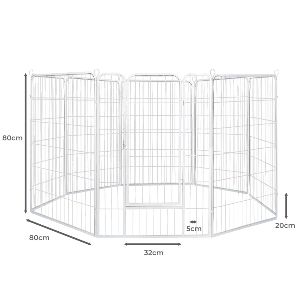 PaWz 8 Panel 32’’ Pet Dog Playpen Puppy Exercise Cage Enclosure Fence Metal Cares Fast shipping On sale