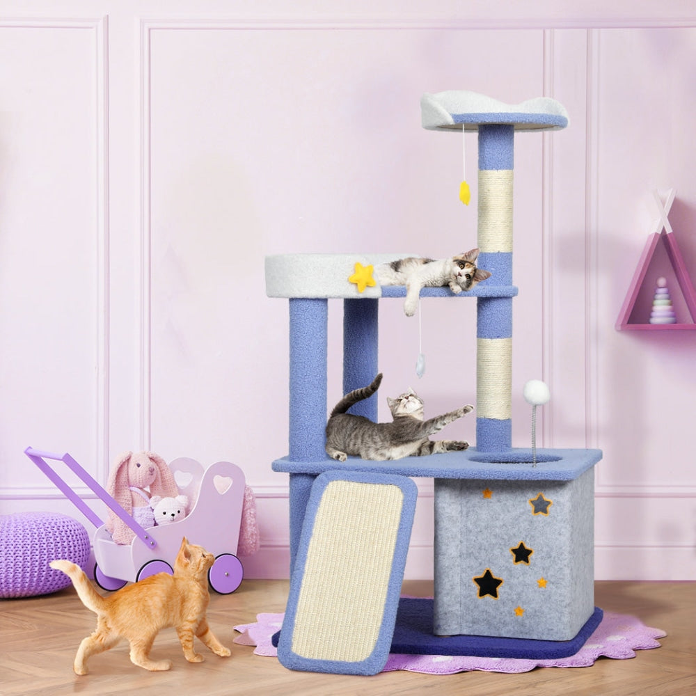 PaWz Cat Tree Kitten Furniture Condo Post Scratching Multi-Level Tower 110cm Cares Fast shipping On sale