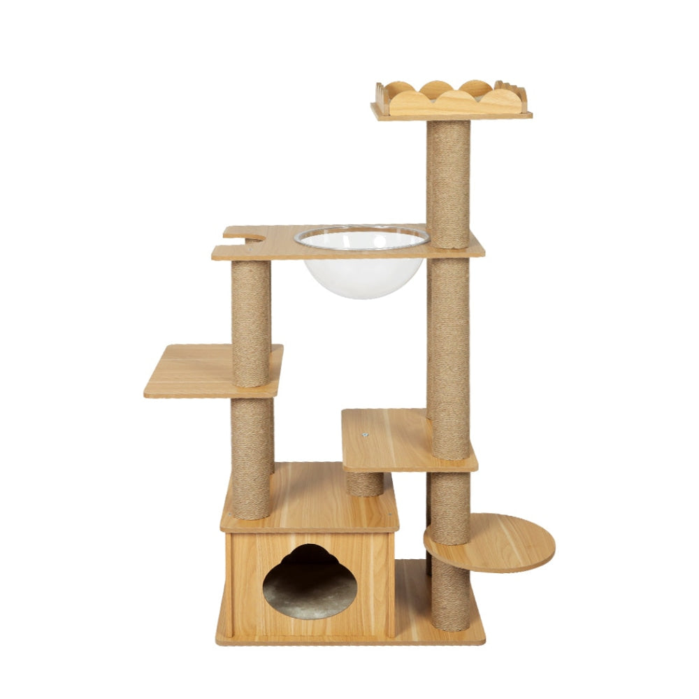 PaWz Cat Tree Scratching Post Scratcher Cats Tower Wood Condo Toys House 130cm Cares Fast shipping On sale