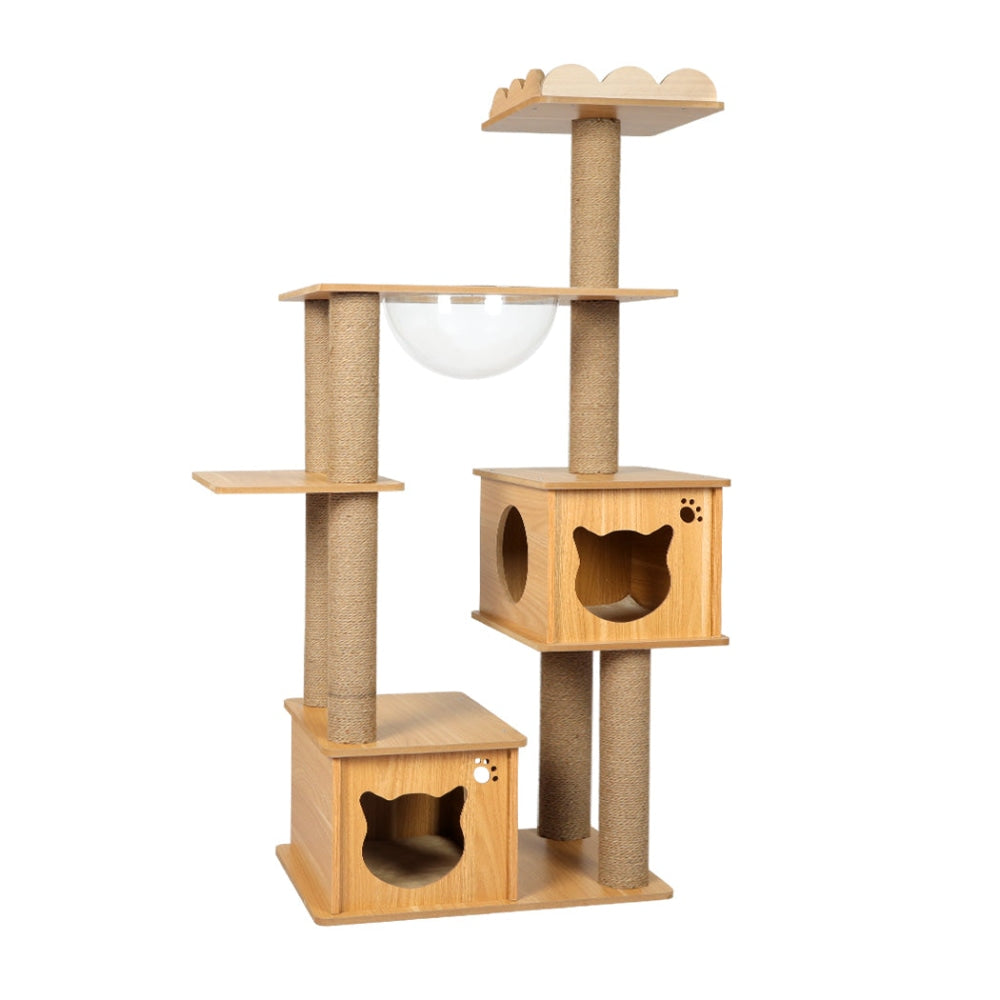 PaWz Cat Tree Scratching Post Scratcher Cats Tower Wood Condo Toys House 138cm Cares Fast shipping On sale