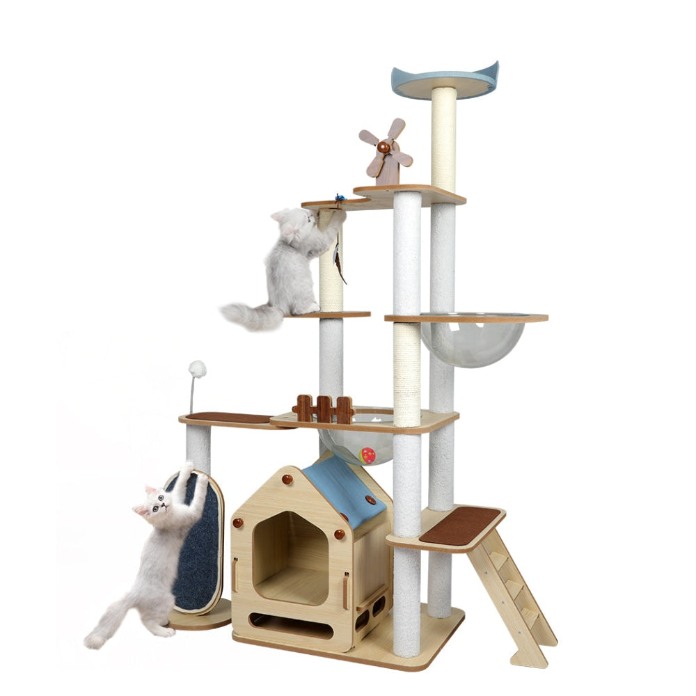 PaWz Cat Tree Scratching Post Scratcher Cats Tower Wood Condo Toys House 168cm Dog Cares Fast shipping On sale