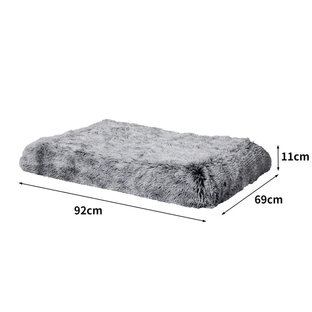 PaWz Replaceable Pet Bed Cover Plush Warm Soft Washable Charcoal M Dog Cares Fast shipping On sale