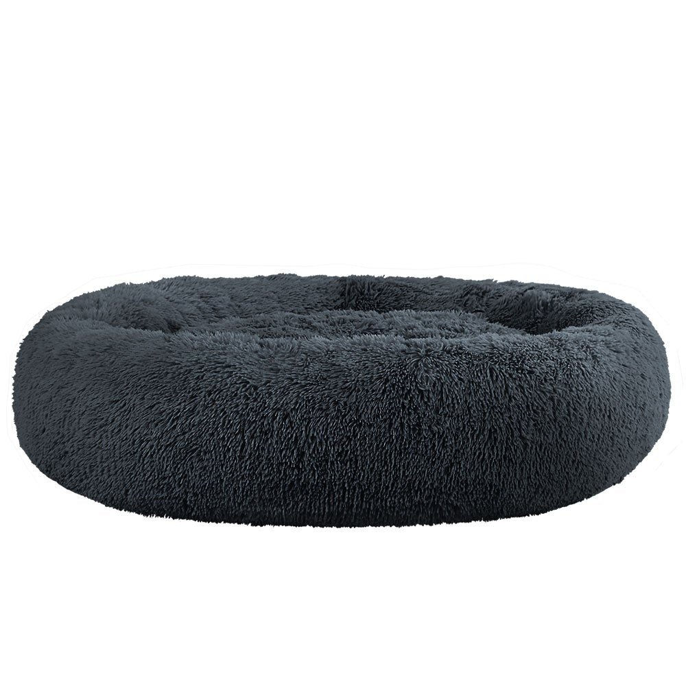 Pet Bed Dog Cat Calming Extra Large 110cm Dark Grey Sleeping Comfy Washable Cares Fast shipping On sale