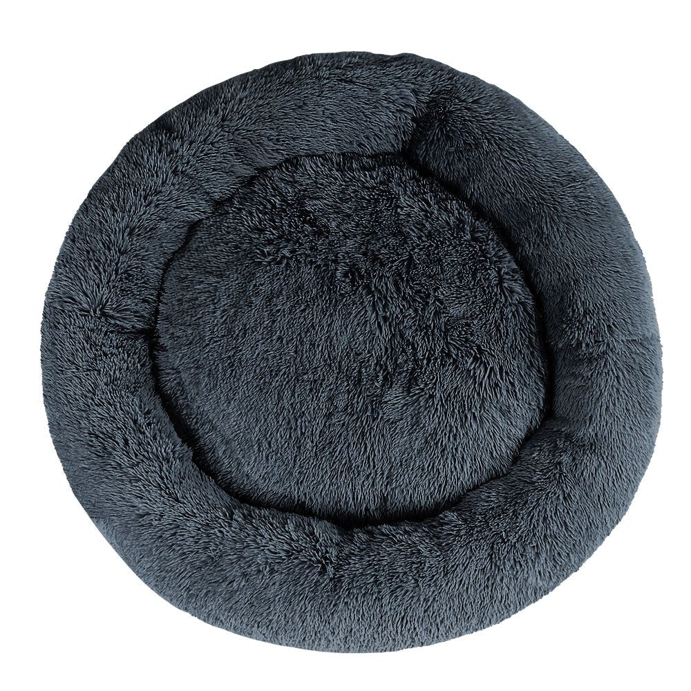 Pet Bed Dog Cat Calming Extra Large 110cm Dark Grey Sleeping Comfy Washable Cares Fast shipping On sale