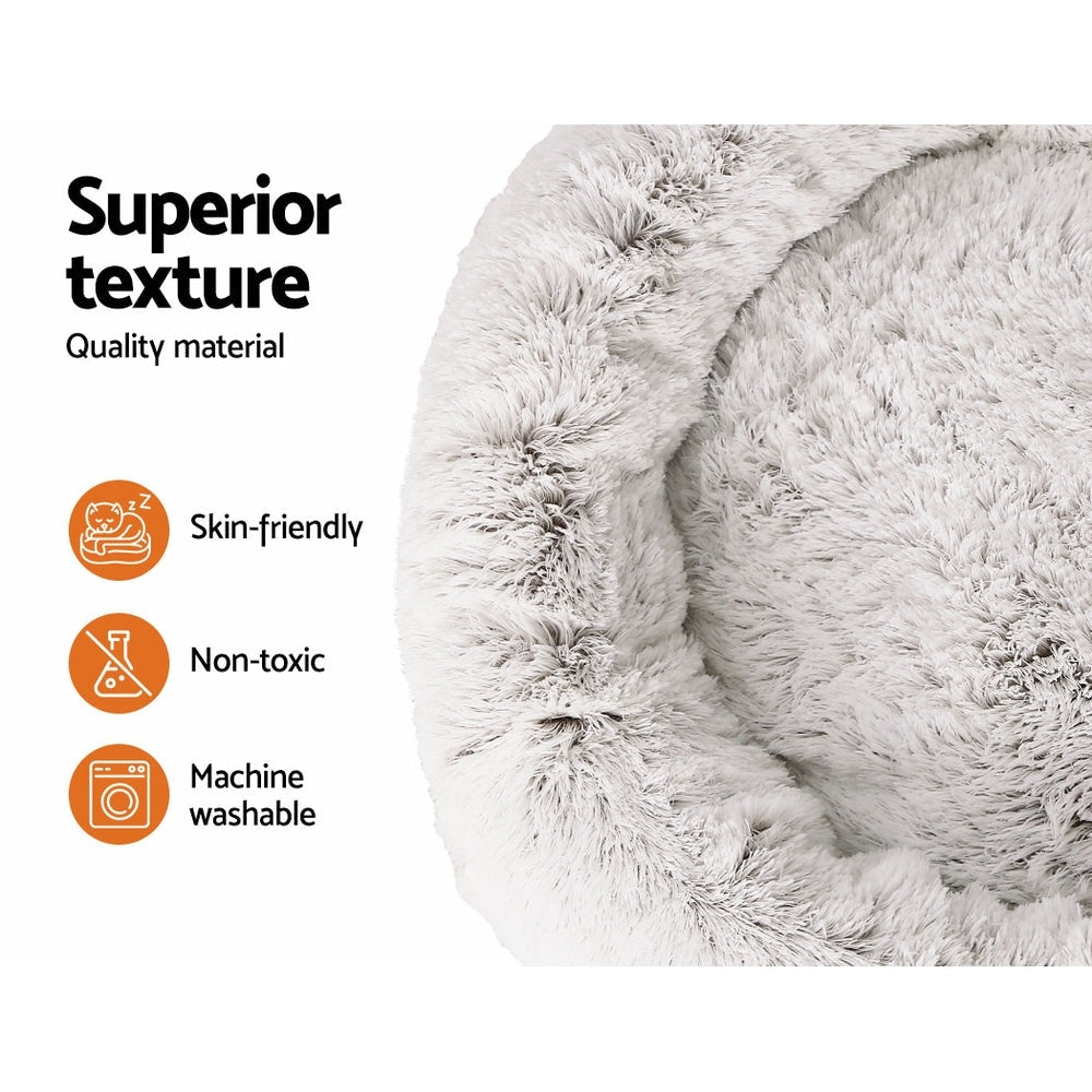 Pet Bed Dog Cat Calming Extra Large 110cm White Sleeping Comfy Washable Cares Fast shipping On sale