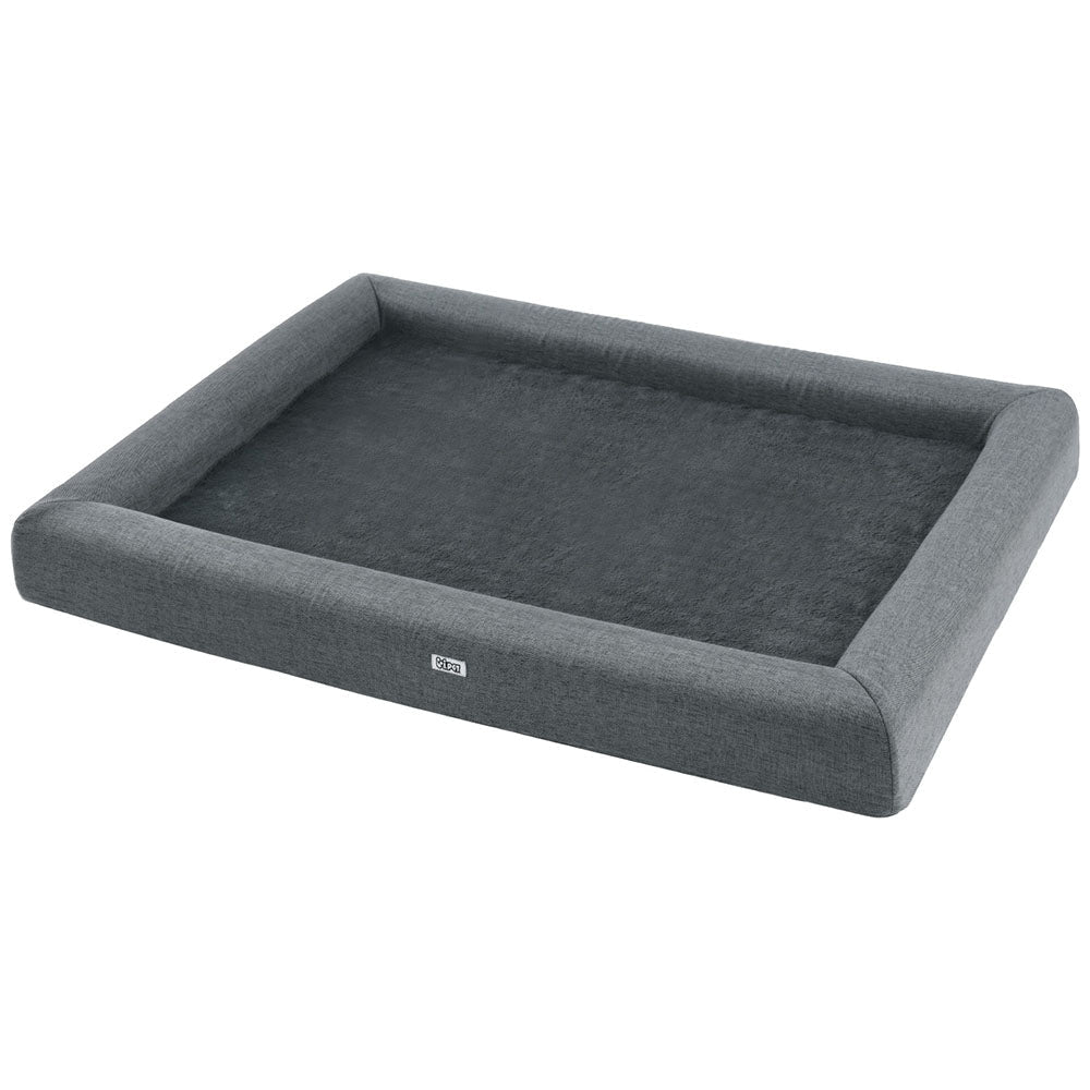 Pet Bed Dog Cat Extra Large Calming Soft Sofa Cushion Egg Crate Washable Grey Cares Fast shipping On sale