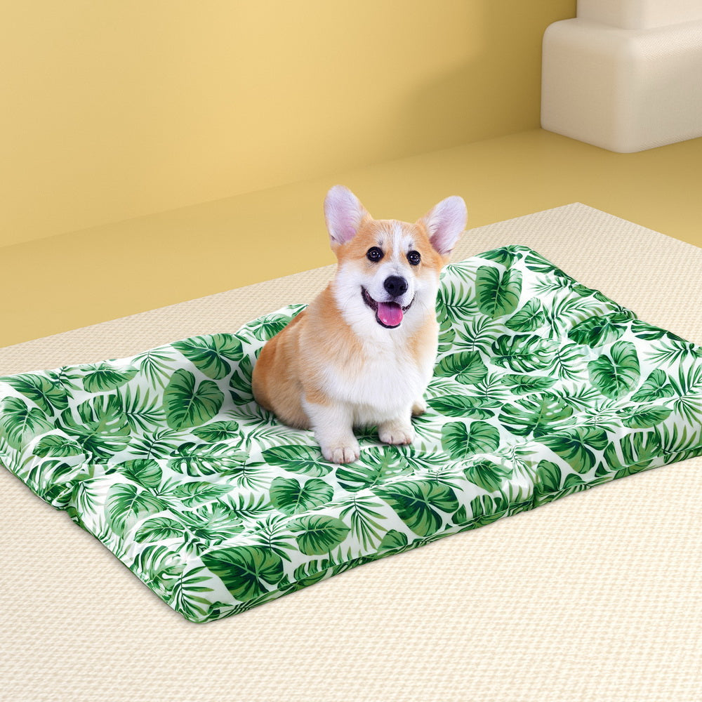 Pet Cooling Mat Gel Dog Cat Self-cool Puppy Pad Large Bed Summer Green Cares Fast shipping On sale