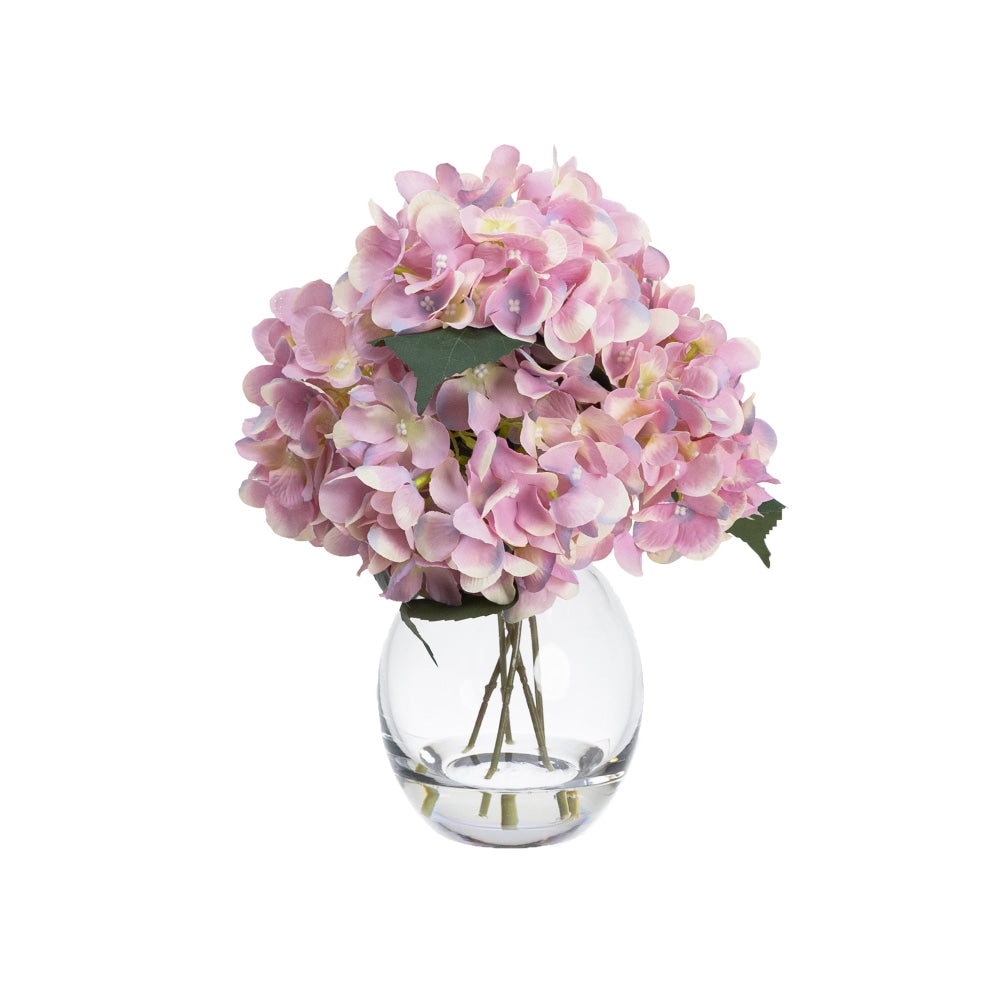 Pink Hydrangea 27cm Artificial Faux Plant Flower Decorative Mixed Arrangement Fast shipping On sale