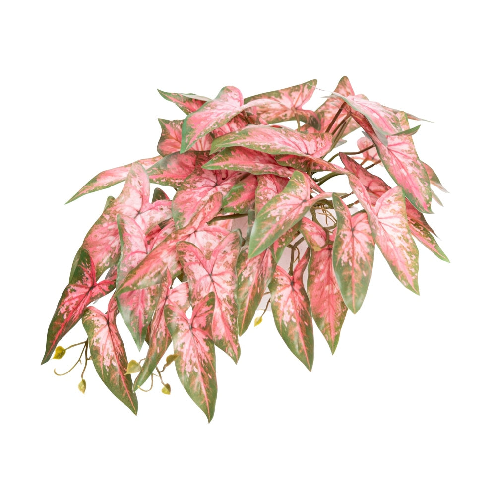 Pink Syngonium Bush 30cm Artificial Faux Plant Decorative In Pot Fast shipping On sale
