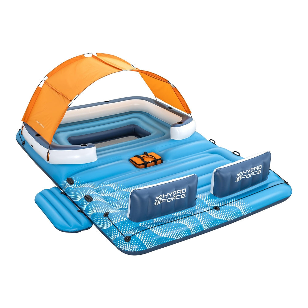 Momentous Living - Pool Float Island Inflatable Lounge 6-person Raft ...