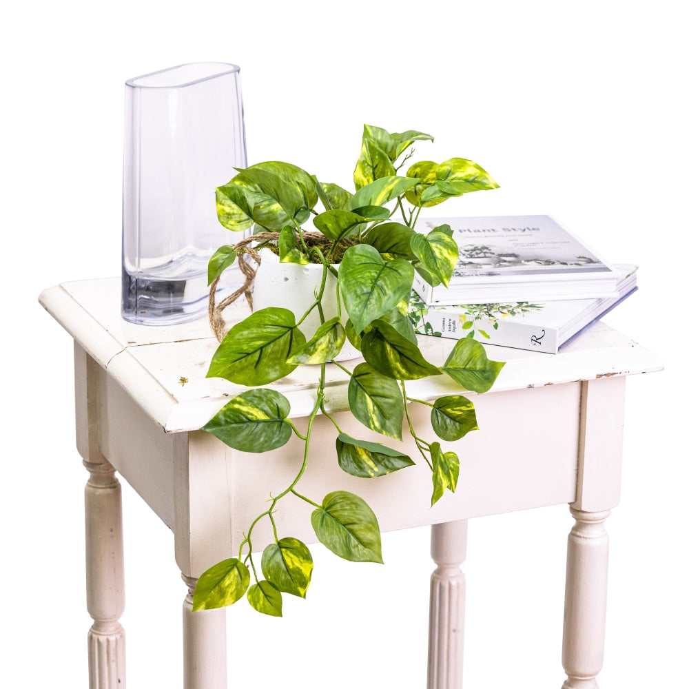 Pothos Artificial Faux Plant Decorative 62cm In Small Hanging Pot Fast shipping On sale