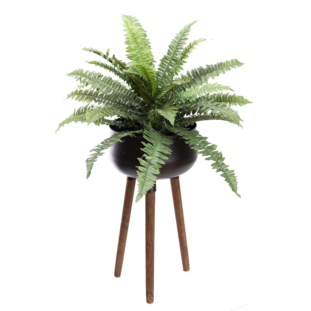Potted Bostern Artificial Faux Plant Decorative With 3 Pin Planter Green Fast shipping On sale