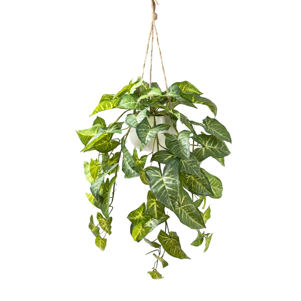 Potted Syngonium Artificial Faux Plant Decorative Set Green Fast shipping On sale