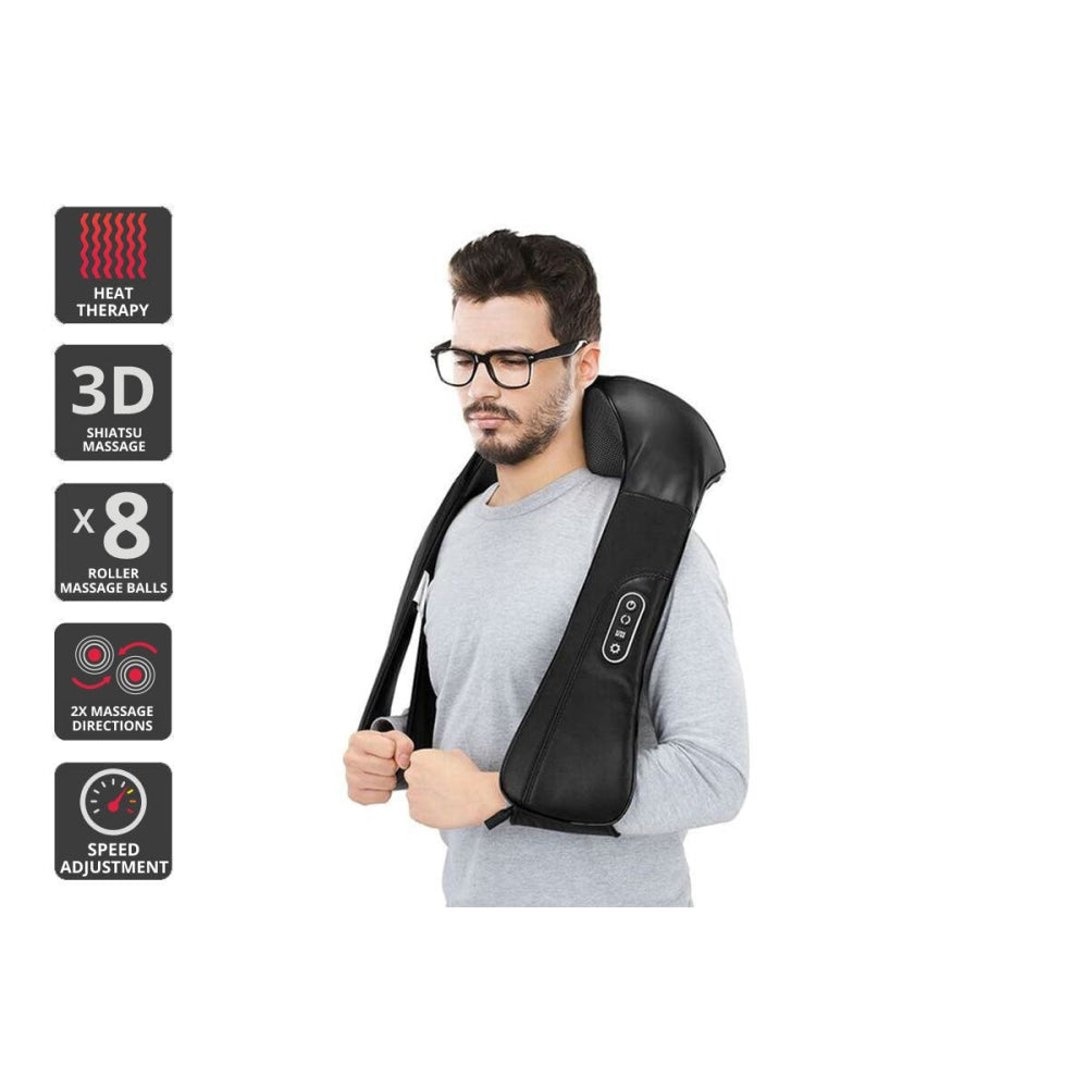 Premium Heated Shiatsu Neck & Shoulder Massager Fast shipping On sale