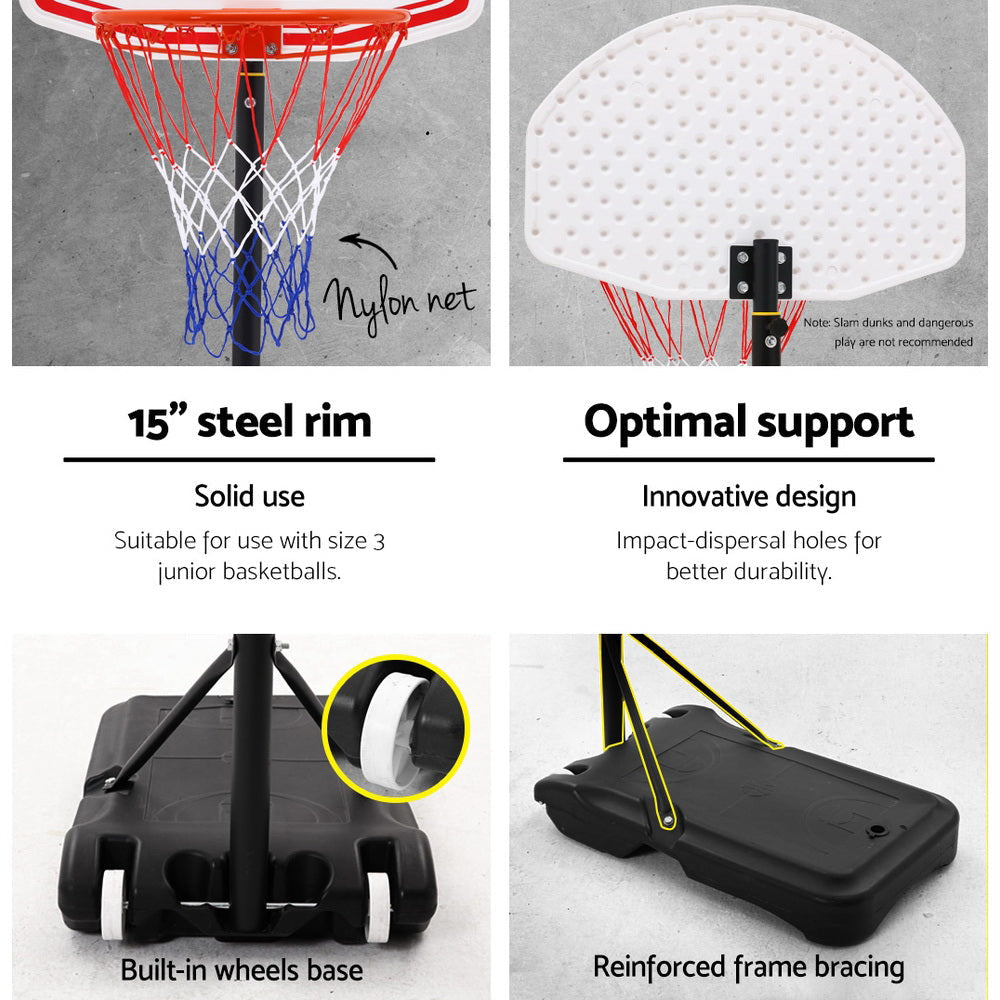 Pro Portable Basketball Stand System Hoop Height Adjustable Net Ring Sports & Fitness Fast shipping On sale