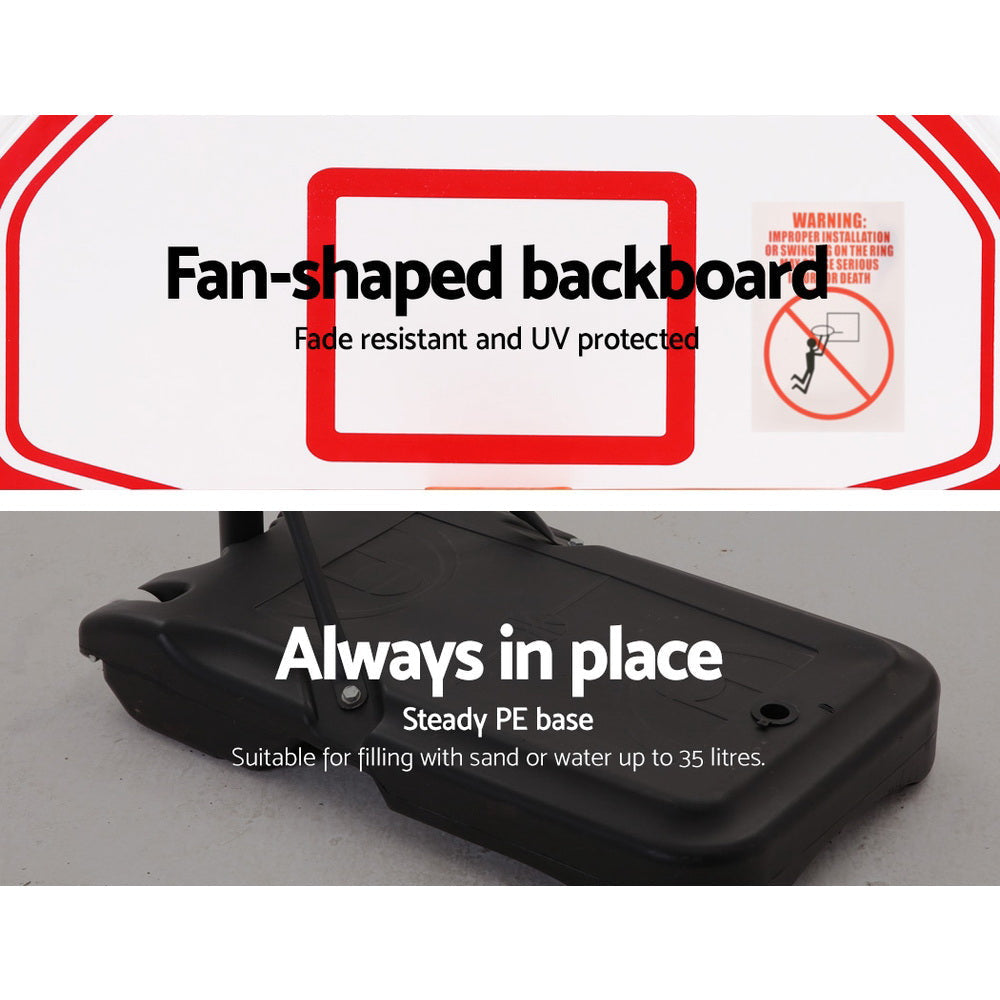 Pro Portable Basketball Stand System Hoop Height Adjustable Net Ring Sports & Fitness Fast shipping On sale