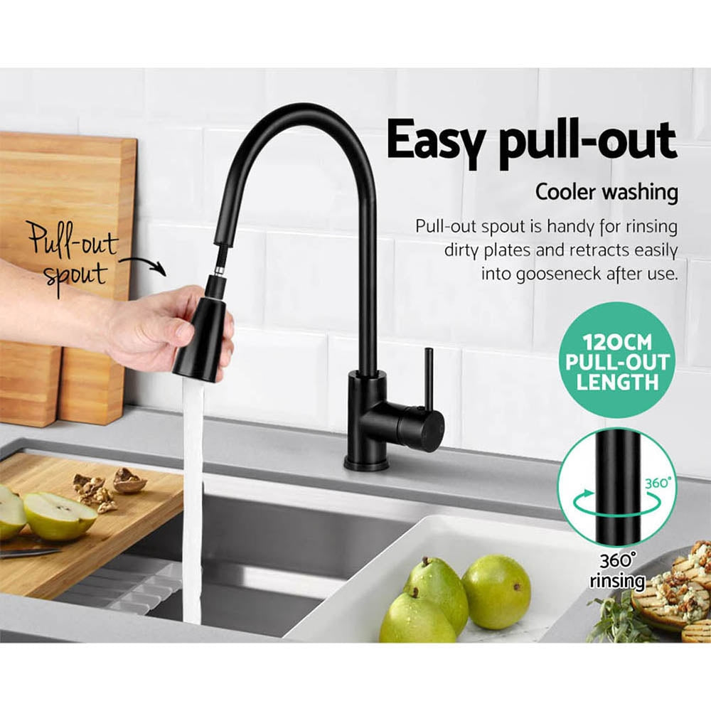 Pull - out Mixer Faucet Tap - Black & Shower Fast shipping On sale