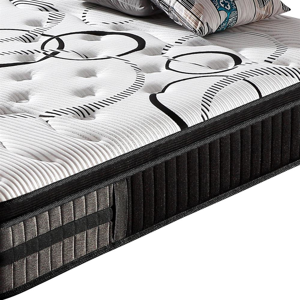 Queen Mattress in Gel Memory Foam Pocket Coil Medium Firm Bed 34cm Thick Fast shipping On sale