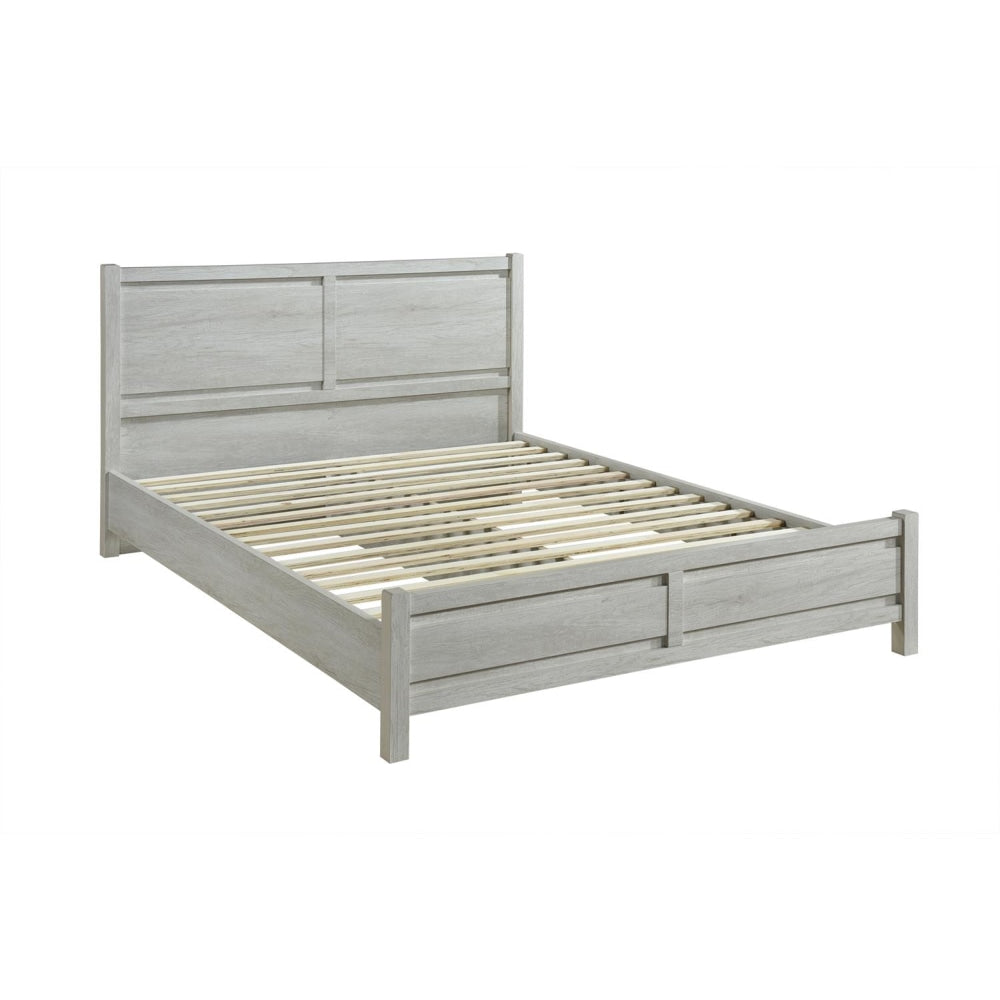 Queen Size Bed Frame Natural Wood like MDF in Oak Colour Fast shipping On sale