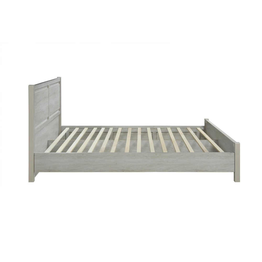 Queen Size Bed Frame Natural Wood like MDF in Oak Colour Fast shipping On sale