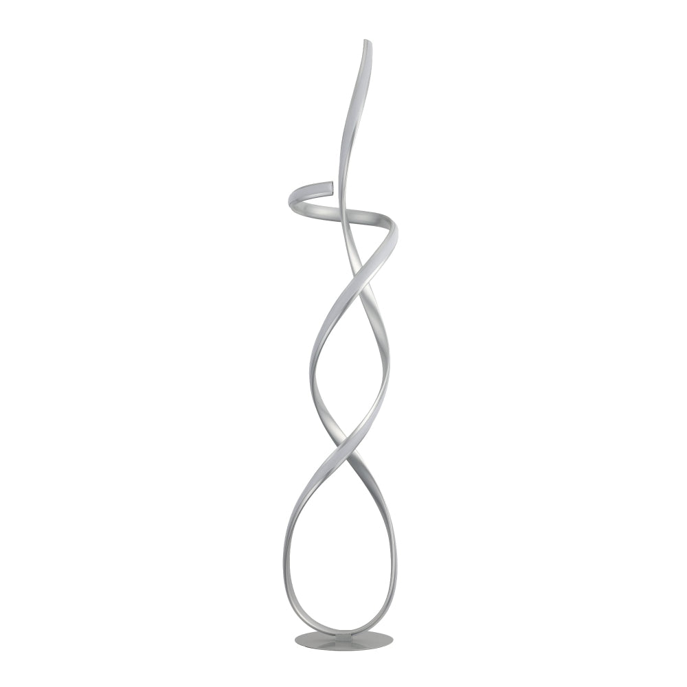 Ramona LED Light Spiral Floor Lamp Curvy Reading Bedside - Silver Fast shipping On sale