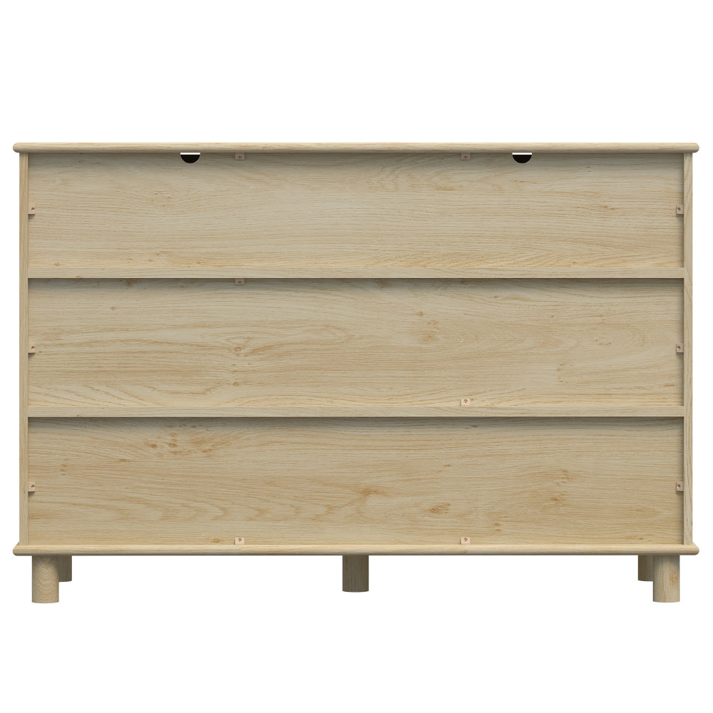 Randy Swedish Wooden Chest Of 6-Drawer Dresser Storage Cabinet Oak Drawers Fast shipping On sale