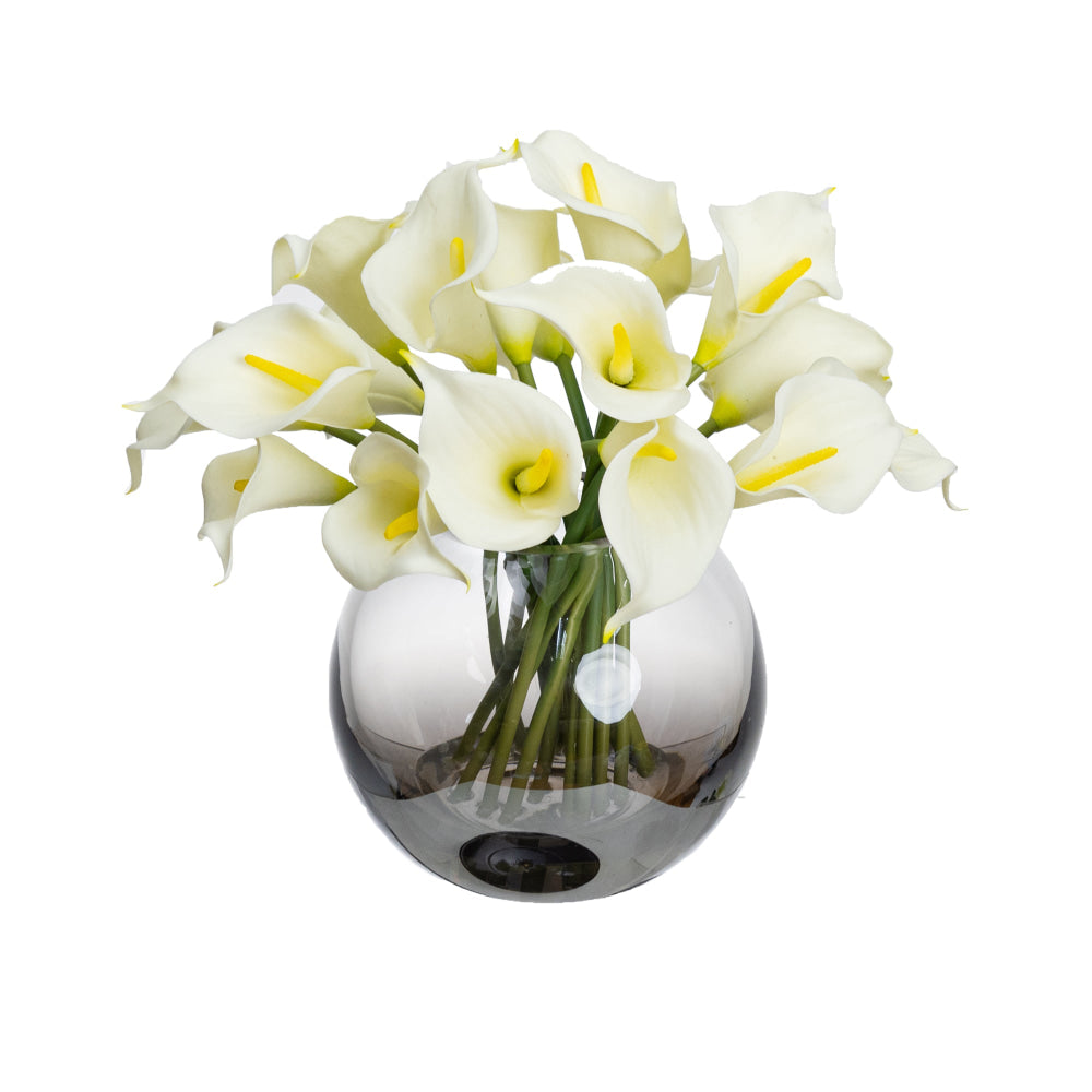 Momentous Living Real Touch White Calla Lily Artificial Faux Plant