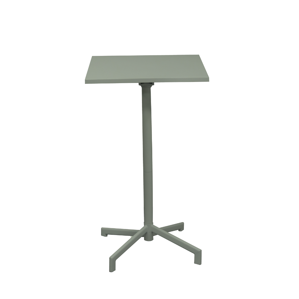 Renzo Antirust Treatment Metal Outdoor Small Square Bar Table 70cm Thyme Green Dining Fast shipping On sale