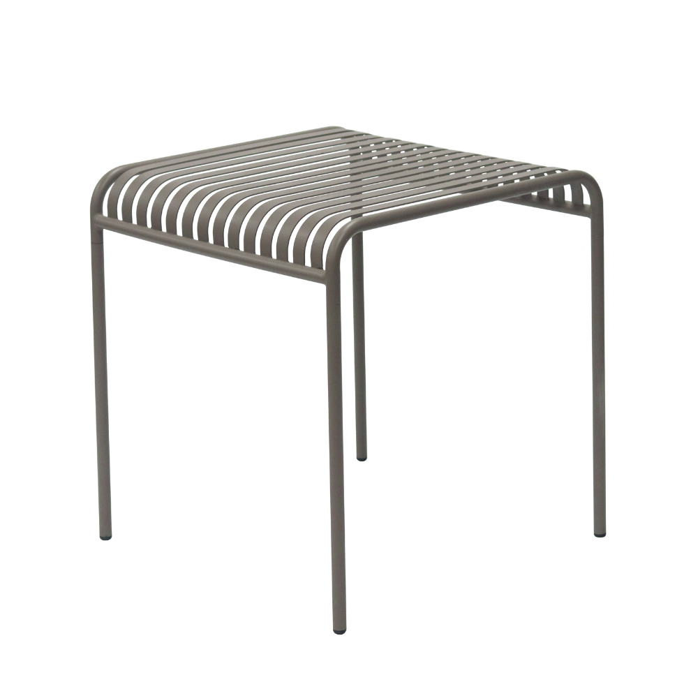 Renzo Antirust Treatment Metal Outdoor Small Square Dining Table 70cm Cappuccino Fast shipping On sale