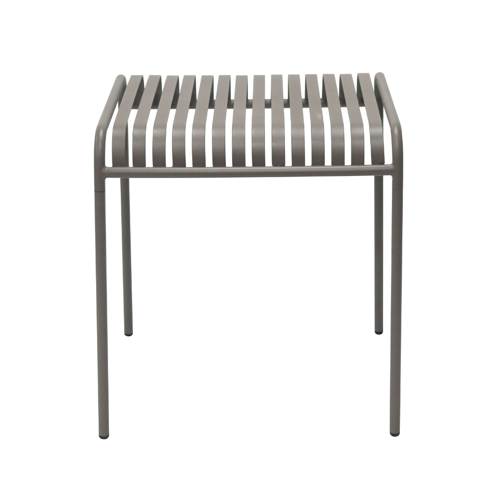 Renzo Antirust Treatment Metal Outdoor Small Square Dining Table 70cm Cappuccino Fast shipping On sale