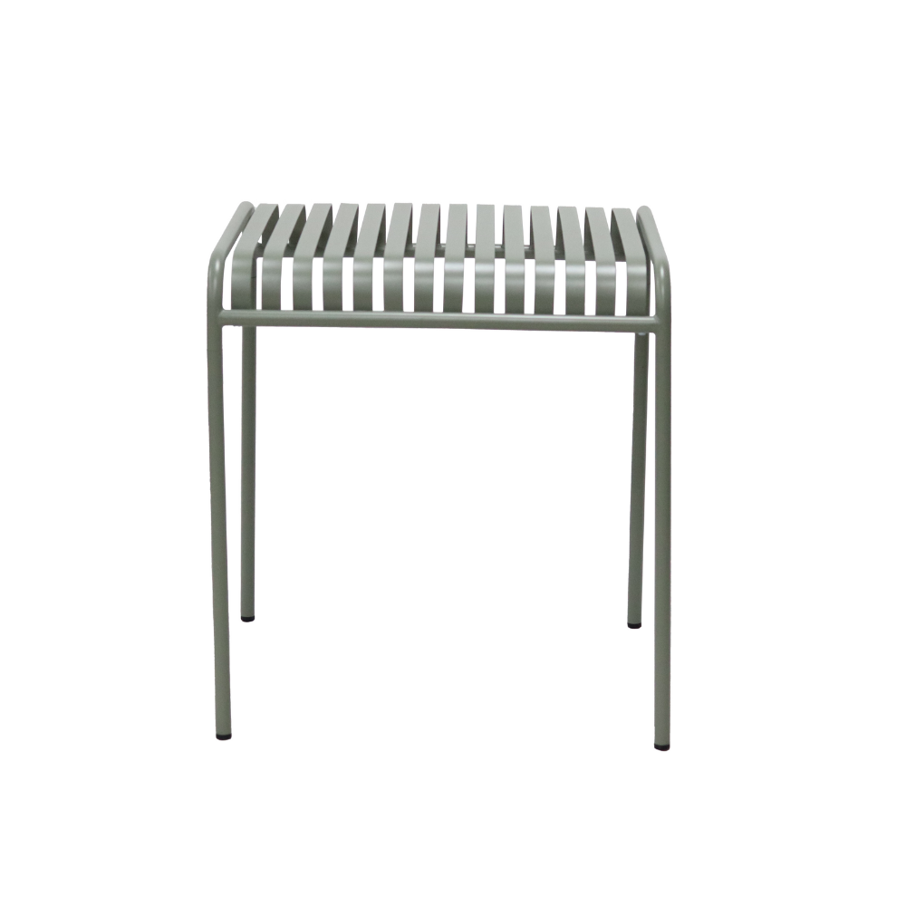 Renzo Antirust Treatment Metal Outdoor Small Square Dining Table 70cm Thyme Green Fast shipping On sale