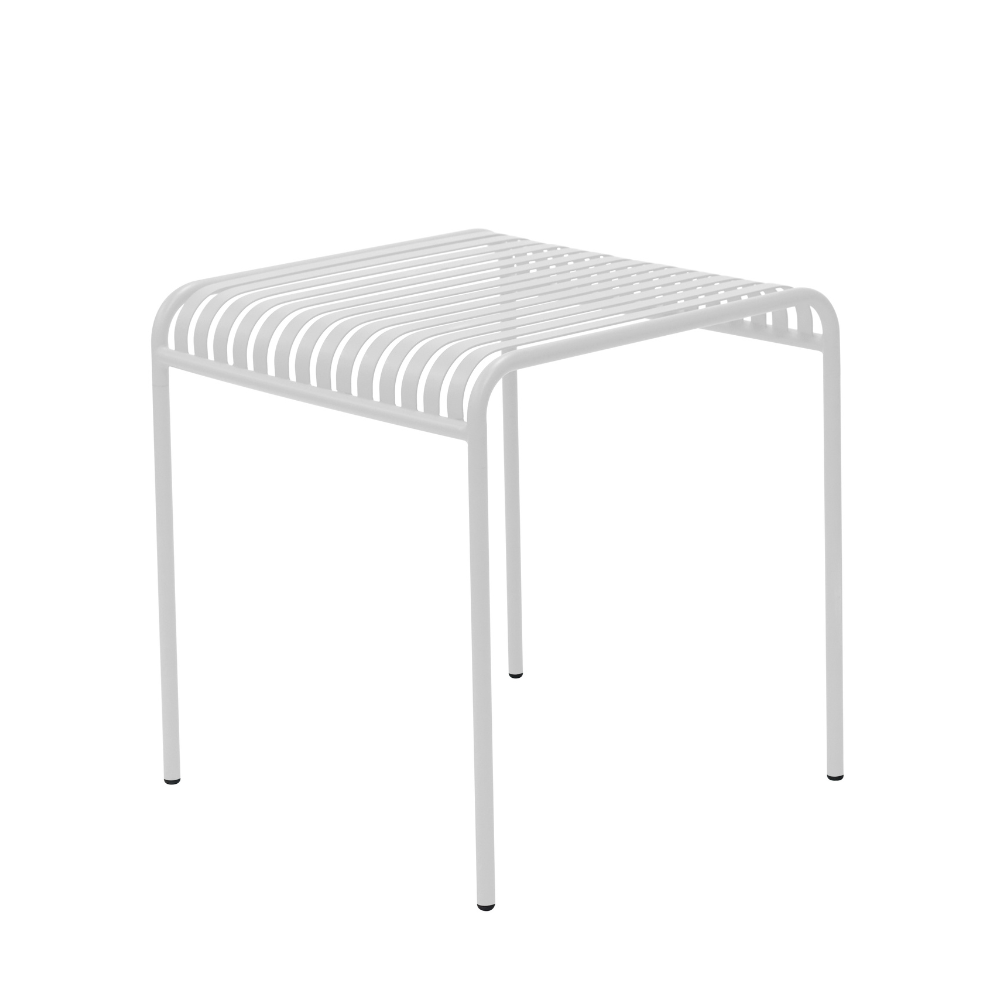 Renzo Antirust Treatment Metal Outdoor Small Square Dining Table 70cm White Fast shipping On sale