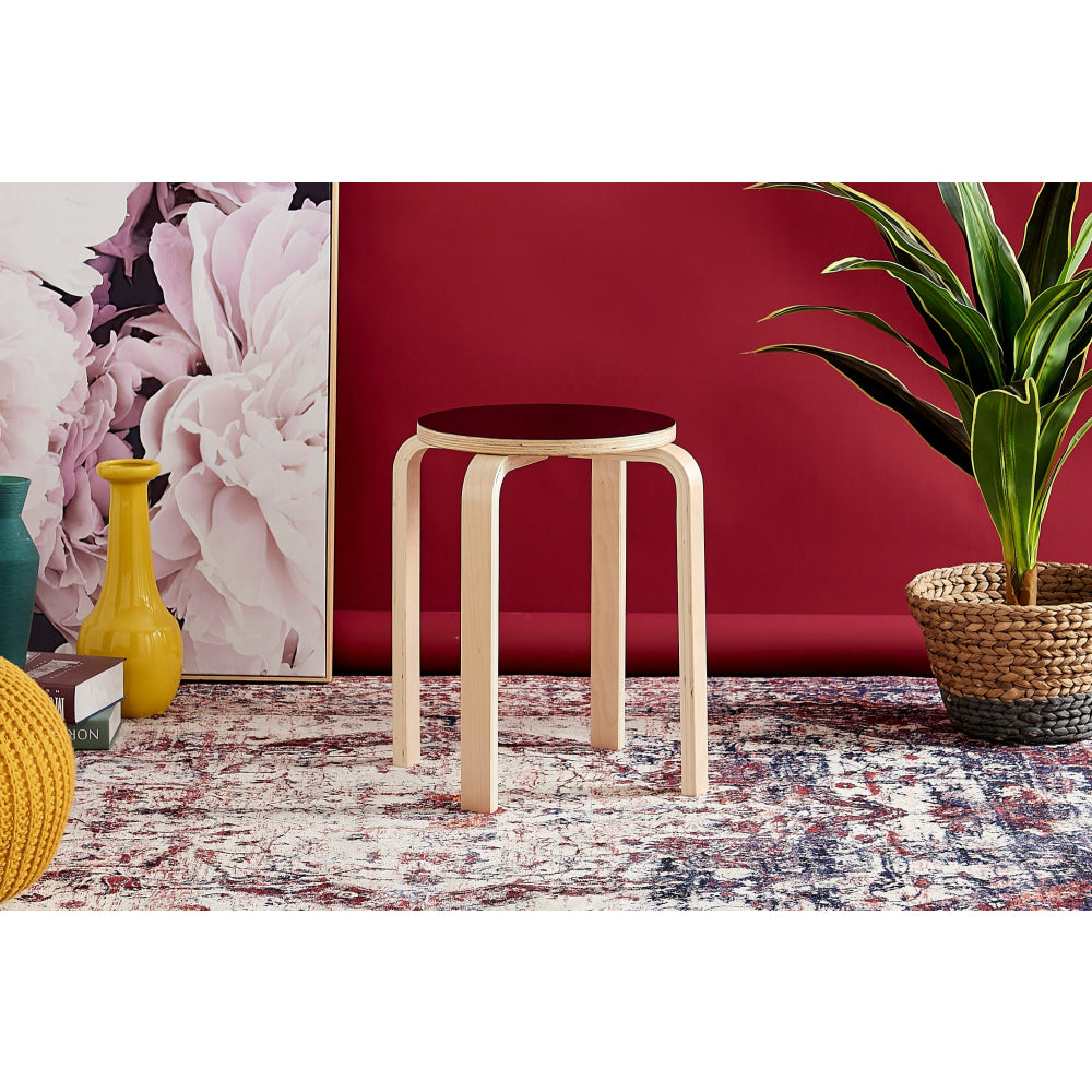 Replica Set Of 4 Aalto Wooden Low Stools Chair White Stool Fast shipping On sale