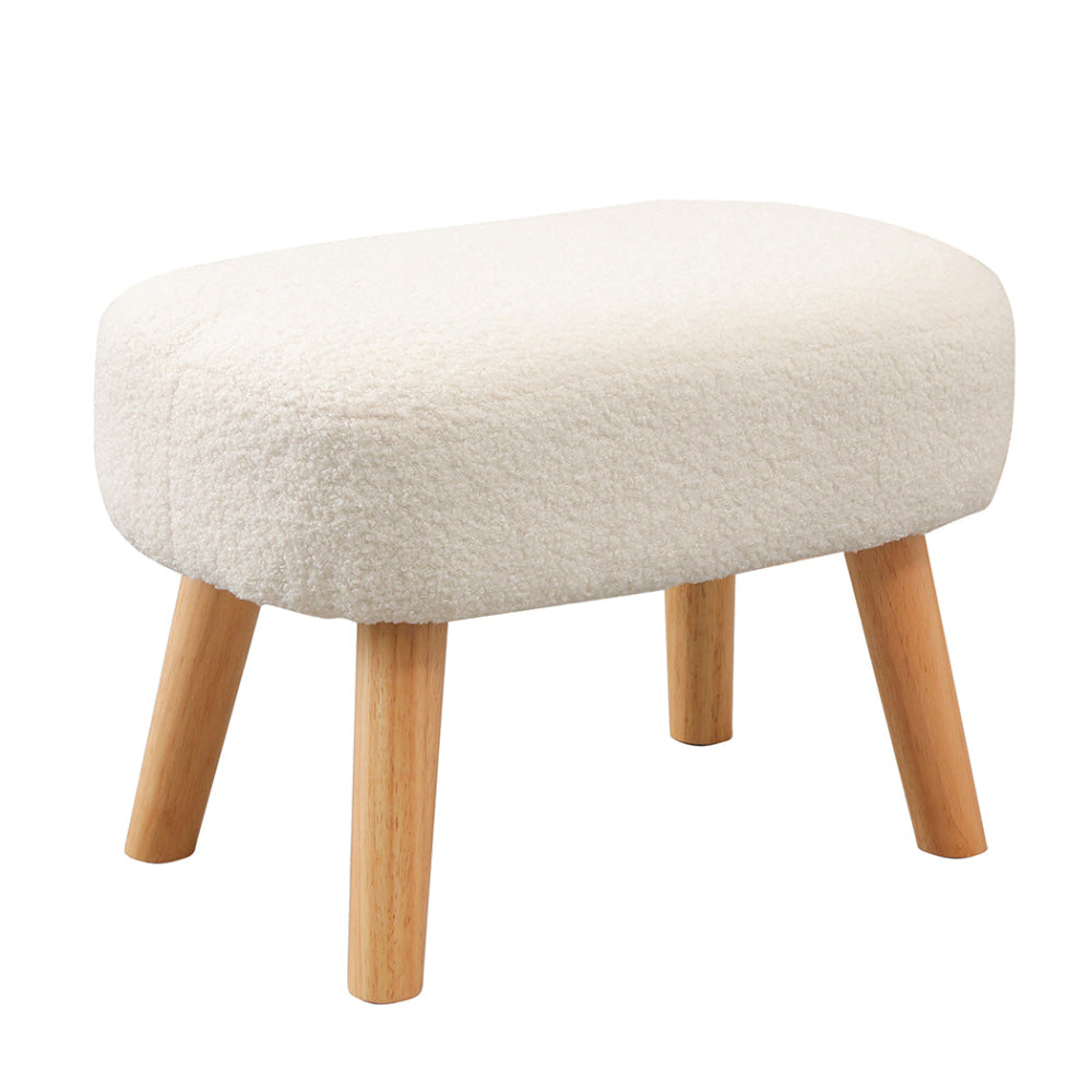 Sherpa Plush Ergonomic Solid Wood Frame High Back Support (Beige) Fast shipping On sale