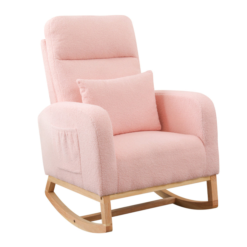 Momentous Living - Rocking Chair with Ottoman | Plush Sherpa Fleece ...