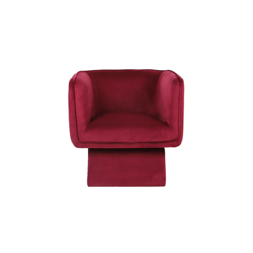 Roshell Modern Velvet Fabric Swivel Occasional Armchair Accent Lounge Chair Wine Fast shipping On sale