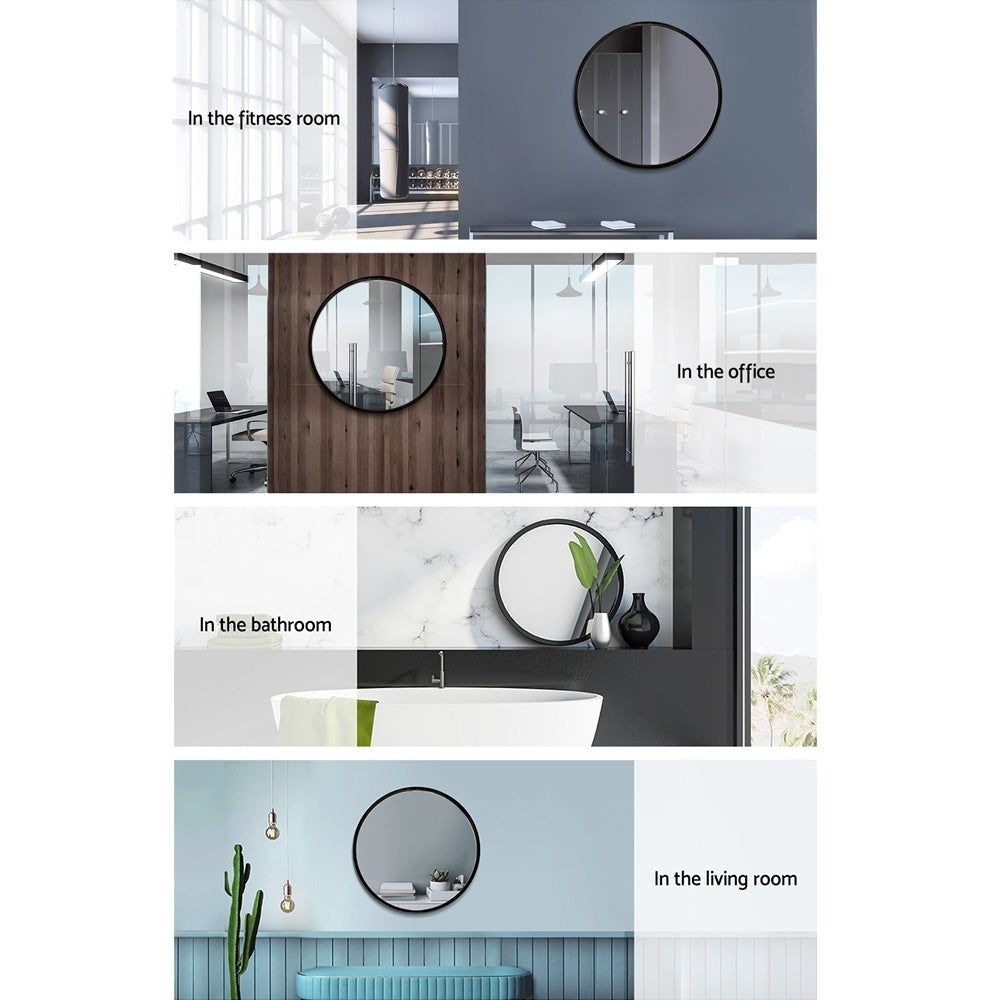 Round Wall Mirror 50cm Makeup Bathroom Frameless Fast shipping On sale