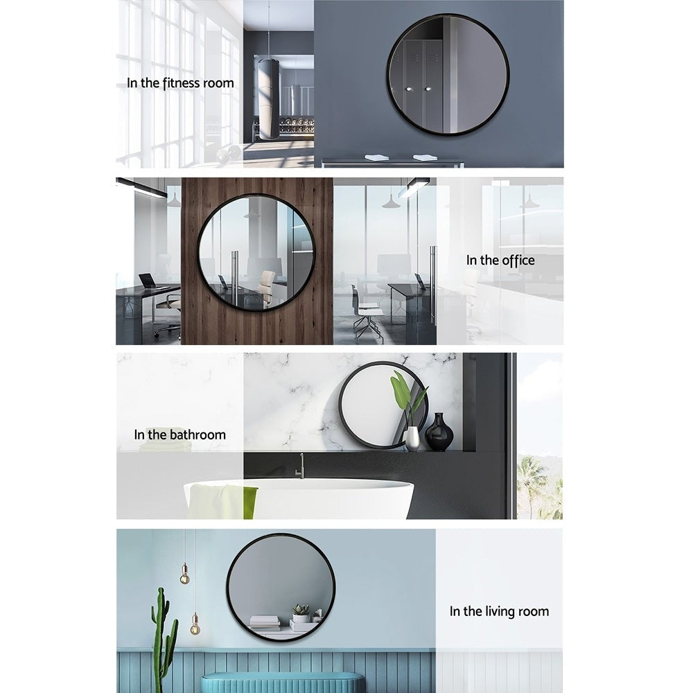 Round Wall Mirror 70cm Makeup Bathroom Frameless Fast shipping On sale