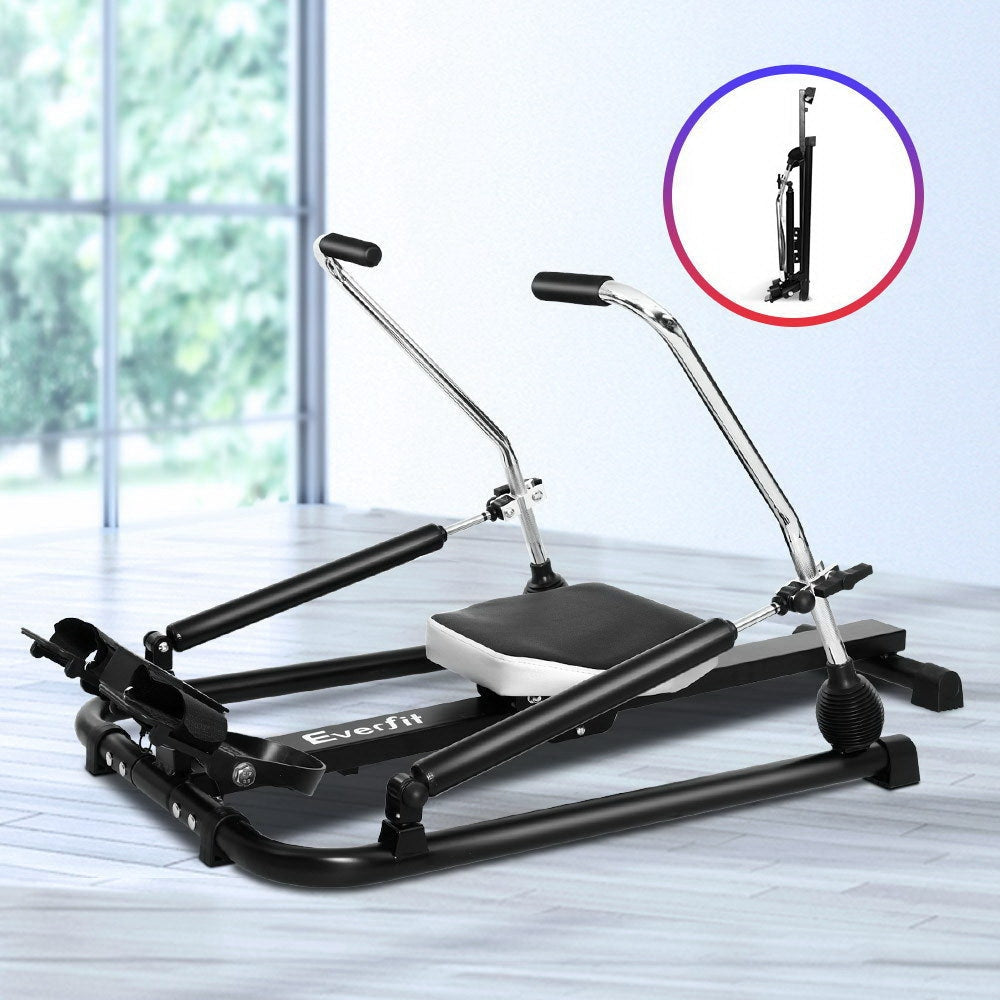 Rowing Exercise Machine Rower Hydraulic Resistance Fitness Gym Cardio Sports & Fast shipping On sale