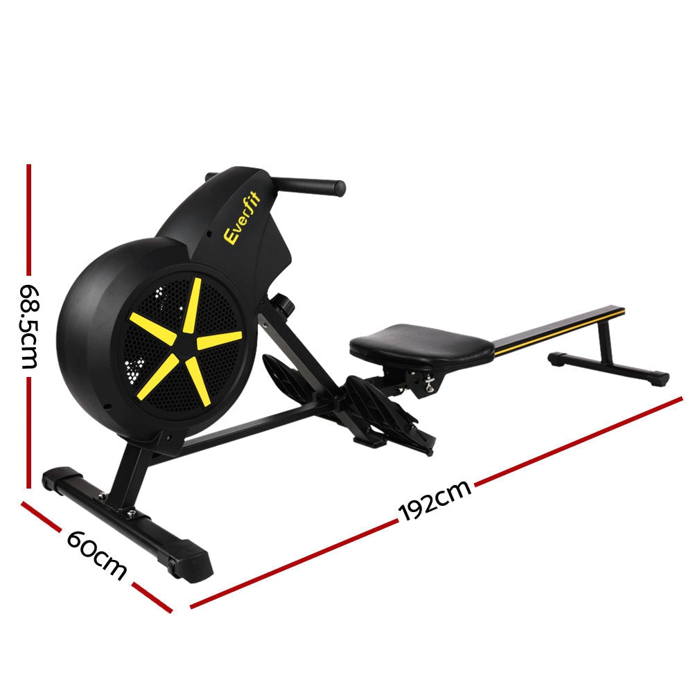 Rowing Exercise Machine Rower Resistance Fitness Home Gym Cardio Air Sports & Fast shipping On sale