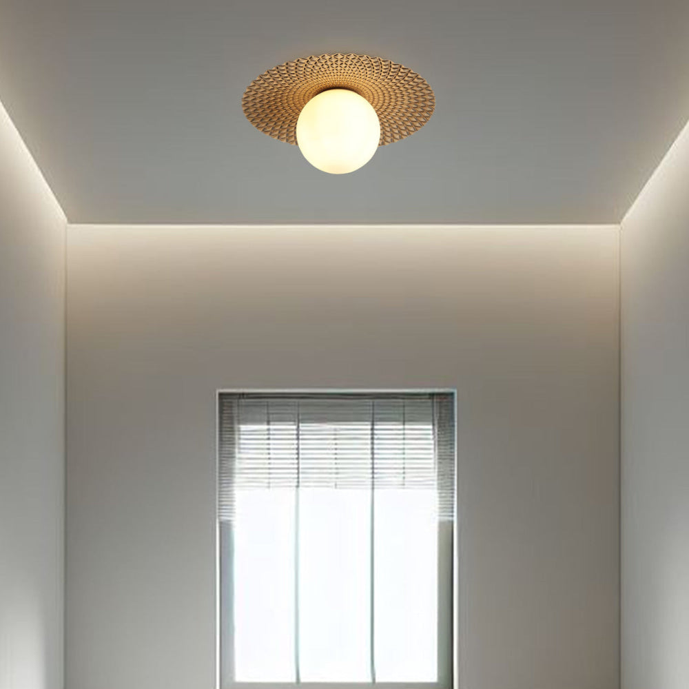 Rox Modern Ceiling Wall Light Lamp Glass Shade Yellow Black Fast shipping On sale