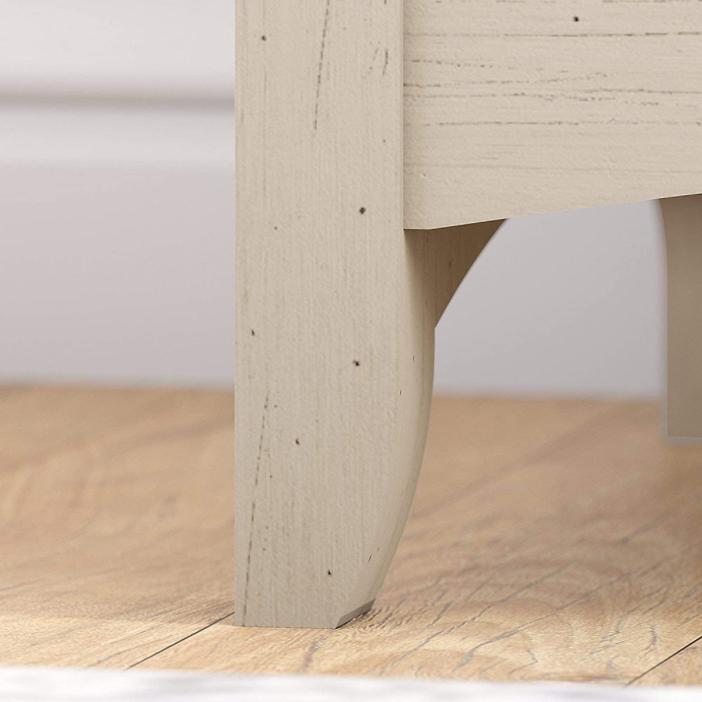 Salinas Coat Rack Hall Tree And Shoe Storage Cabinet - Antique White Fast shipping On sale