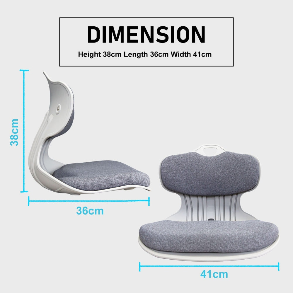 Samgong 2 Set Grey Slender Chair Posture Correction Seat Floor Lounge Stackable Accent Fast shipping On sale