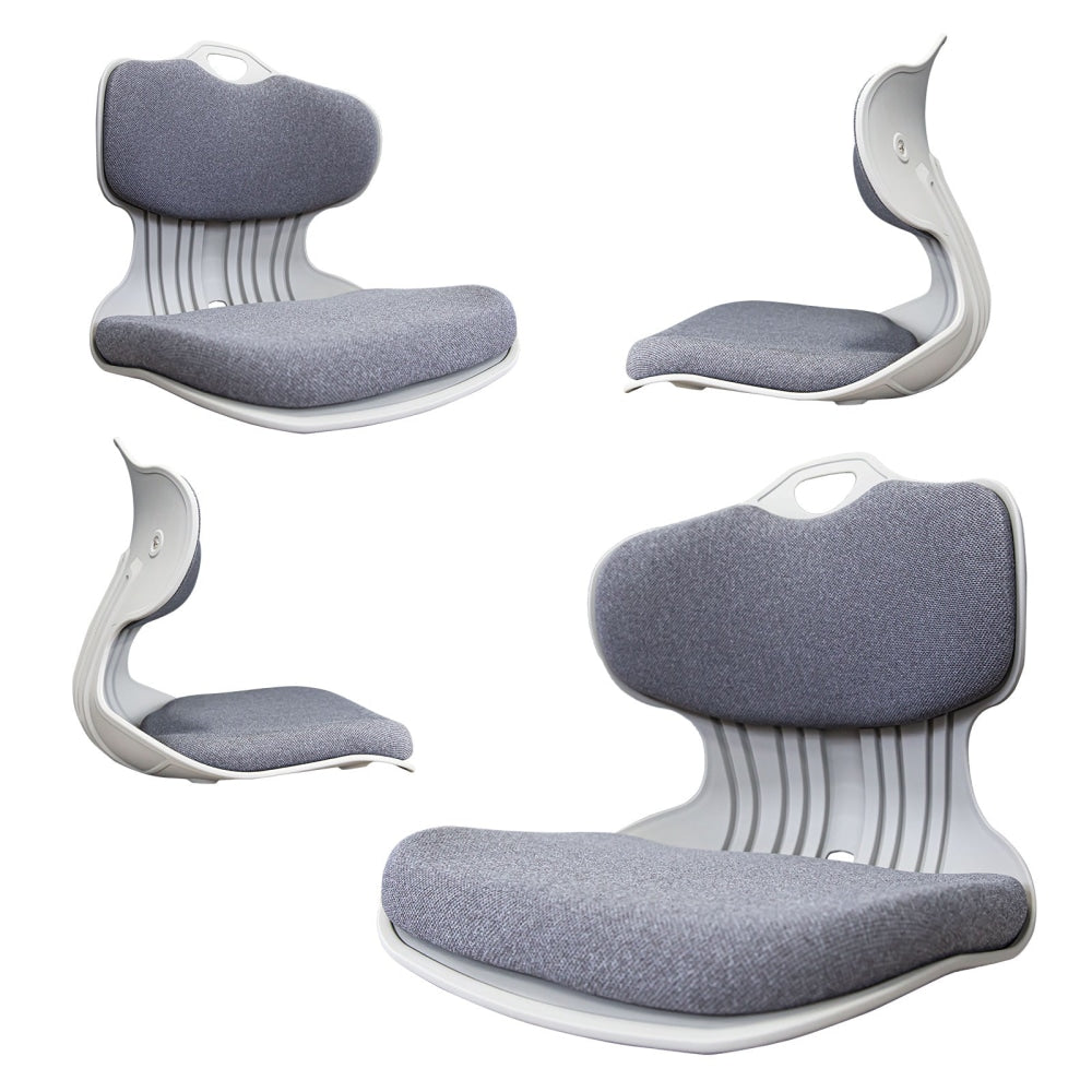 Samgong 4 Set Grey Slender Chair Posture Correction Seat Floor Lounge Stackable Accent Fast shipping On sale
