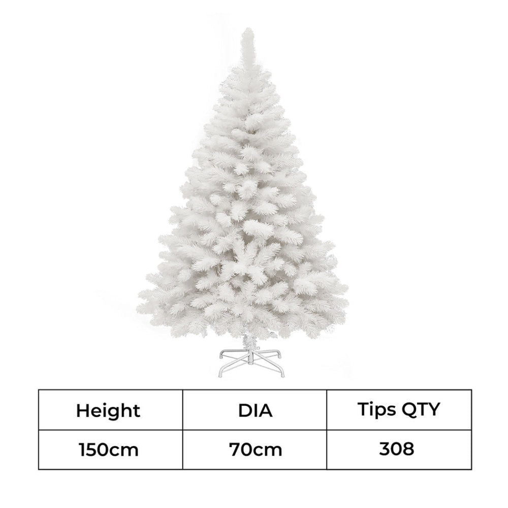 Santaco 1.5M 380 Tips White Christmas Tree Fast shipping On sale